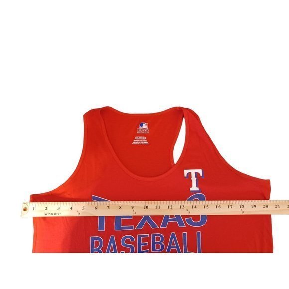 Women's MLB genuine Merchandise Texas Baseball Red Tank Top Size 2XL - Picture 13 of 16